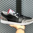 Air Jordan 1 Phat Low Black Varsity Red-Sail 350571-061