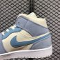 Best Sell Air Jordan 1 Mid DA4666-100 Light Grey Blue Bone