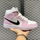 Best Sell Air Jordan 1 Mid Wmns White Soft Pink-Black BQ6472-500