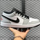 Buy Air Jordan 1 Low 553560-030 Light Smoke Grey Gym Red-White