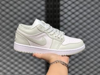 Discount Air Jordan 1 Low White Spruce Aura-Spruce Aura CW1381-003