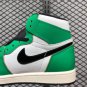 Menâs Air Jordan 1 High OG Lucky Green White-Sail-Black On Sale DB4612-300