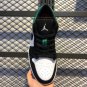 Men&acirc;��s Air Jordan 1 Low White Black Mystic Green Lifestyle Shoes 553558-113