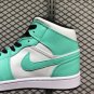 New 2020 Air Jordan 1 Mid White Black-Island Green 554724-132