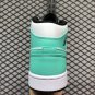 New 2020 Air Jordan 1 Mid White Black-Island Green 554724-132