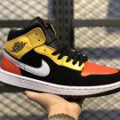 The Latest Air Jordan 1 Mid SE Black Amarillo-White-Team Orange 852542-087