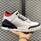 Air Jordan Retro 3 SE-T White Fire Red-Black Basketball Shoes CZ6431-100