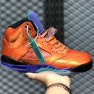 Air Jordan 5 Retro F&F Fresh Prince Of Bel-Air Wheat Infreared-Grape Ice-Black