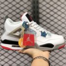 Air Jordan 4 White Fire Red-Tech Grey-Military Blue CI1184-146