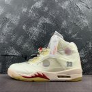 2020 OFF-WHITE x Air Jordan 5 White Fire Red CT8480-002