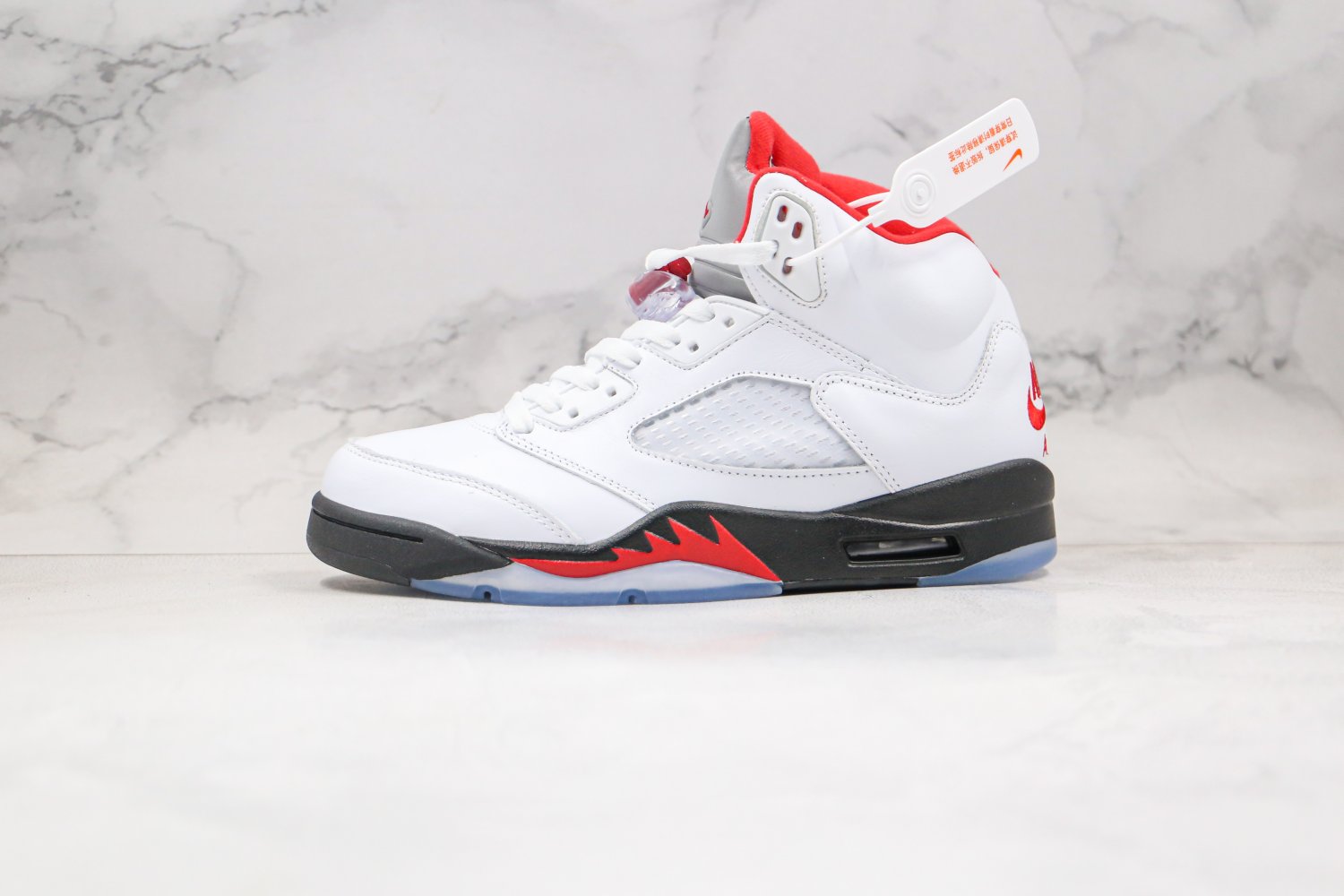 Jordan 5 Retro Fire Red Silver Tongue DA1911-