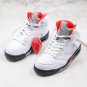 Jordan 5 Retro Fire Red Silver Tongue DA1911-