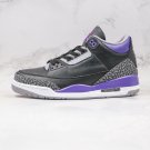 Jordan 3 Retro Black Court Purple CT8532 050