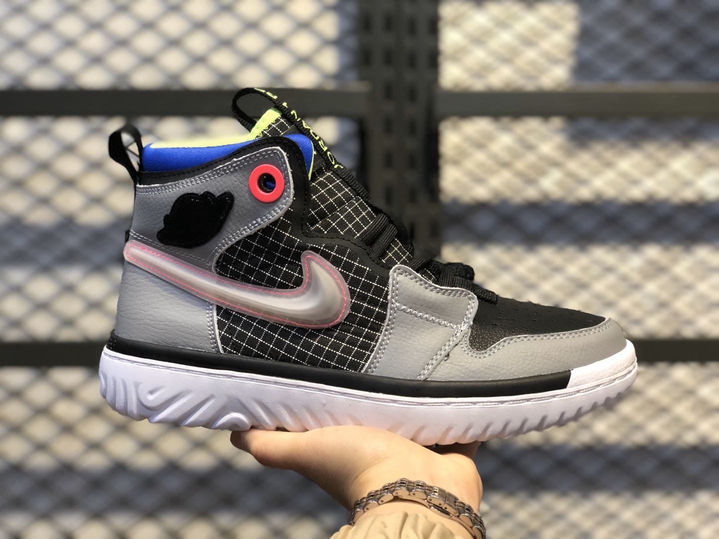 New Sale Air Jordan 1 High React AR5321-002 Black