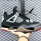 Off-White x Air Jordan 4 “Bred” Black