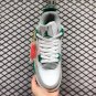 Air Jordan 4 White-Metallic Green-Sail Sneakers New Sale