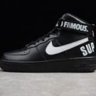 Supreme x Nike Air Force 1 High Casual Shoes 698696-010 Black To Buy
