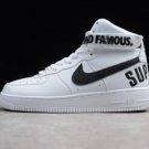 Supreme x Nike Air Force 1 High Fashion Casual Shoes 698696-100 White