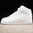 Nike Air Force 1 High All White Wear-resistant Breathable Sneakers 315123-111 For Sale