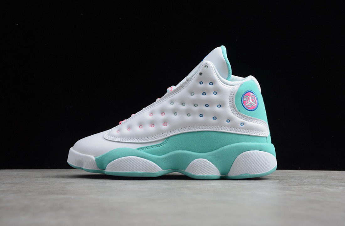 Air Jordan 13 GS Aurora Green Digital Pink 439358-100