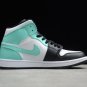 Air Jordan 1 Mid Island Green Igloo 554724-132