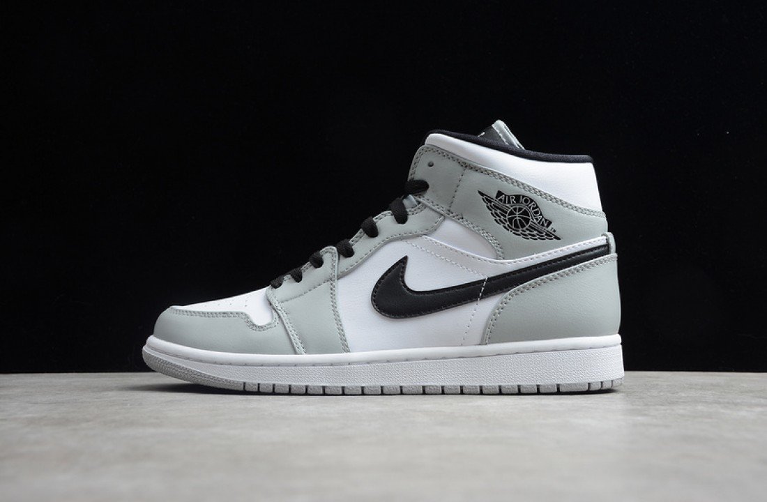 Air Jordan 1 Mid Light Smoke Grey 554724-092