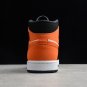 Air Jordan 1 Mid Shattered Backboard Starfish Black 554724-058