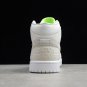 Air Jordan 1 Mid Vast Grey Ghost Volt Green CV3018-001
