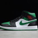 Air Jordan 1 Mid Green Toe 554724-067