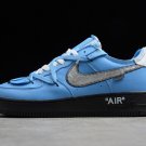 Off-White x Nike Air Force 1 Low Blue Black Silver 2020