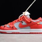 Nike Off-White x Dunk SB Low Univeristy Red Wolf Grey CT0856-600