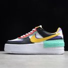 Nike Air Force 1 Shadow Black Yellow Green