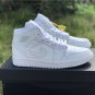 Air Jordan 1 Mid 'Triple White' 554724 109