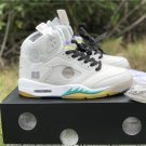 2020 OFF-WHITE x Air Jordan 5 Grey Green-White CT8480-105