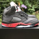 Air Jordan 5 Satin Black Red 136027-006