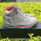 Jordan 5 V Retro Camo Dark Stucco Fire Red 136027-051