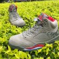 Jordan 5 V Retro Camo Dark Stucco Fire Red 136027-051