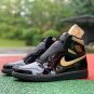 Unisex Jordan 1 Retro High Black Metallic Gold (2020) 555088-032