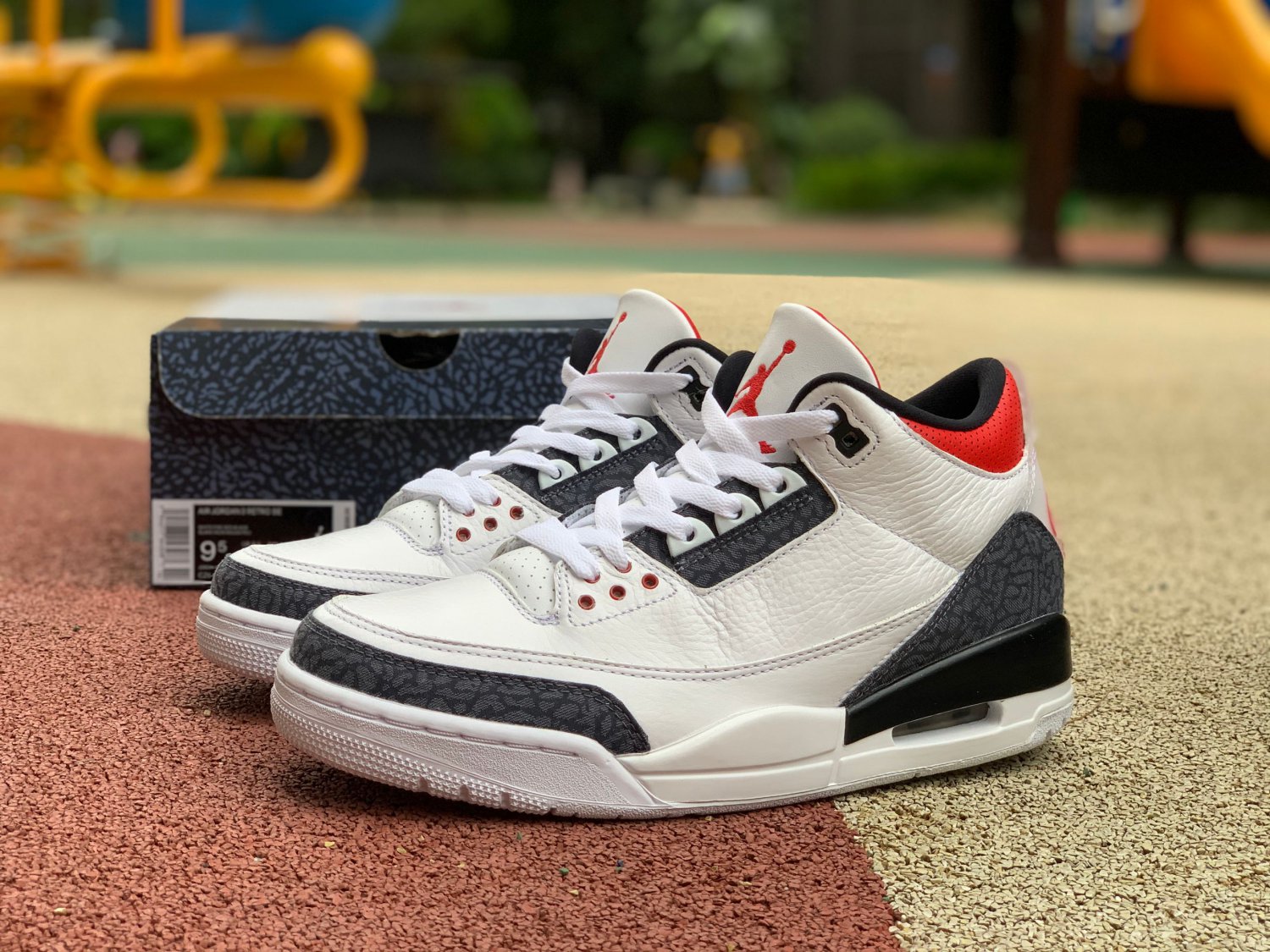 Air Jordan 3 Retro Denim SE 'Fire Red' CZ6431 100