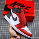 Air Jordan 1 High OG “Satin Snake” Gym Red White-Black For Sale