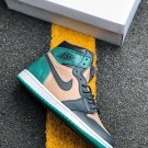 Air Jordan 1 High Premium Bio Beige Black-Mystic Green On Sale