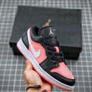 Air Jordan 1 Low Dark Smoke Grey White-Pink Quartz For Sale