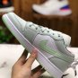 Air Jordan 1 Low GS Barely Grey White Laser Fuchsia Frosted Spruce