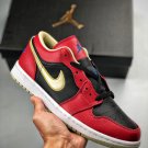 Air Jordan 1 Low Gym Red Game Royal–Black–Metallic Gold On Sale