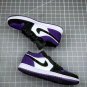 Air Jordan 1 Low White Black-Court Purple 553558-125 On Sale