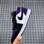 Air Jordan 1 Low White Black-Court Purple 553558-125 On Sale