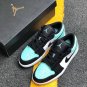 Air Jordan 1 Low White Emerald Rise-Black 553558-117 For Sale