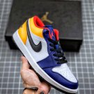 Air Jordan 1 Low White Royal Blue-Yellow 553558-123 For Sale