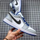 Air Jordan 1 Low White True Blue-Cement Grey-Black For Sale