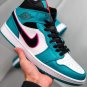 Air Jordan 1 Mid &acirc;��South Beach&acirc;�� Turbo Green Black-Hyper Pink-Orange Peel On Sale